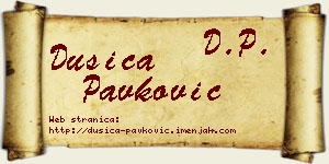Dušica Pavković vizit kartica